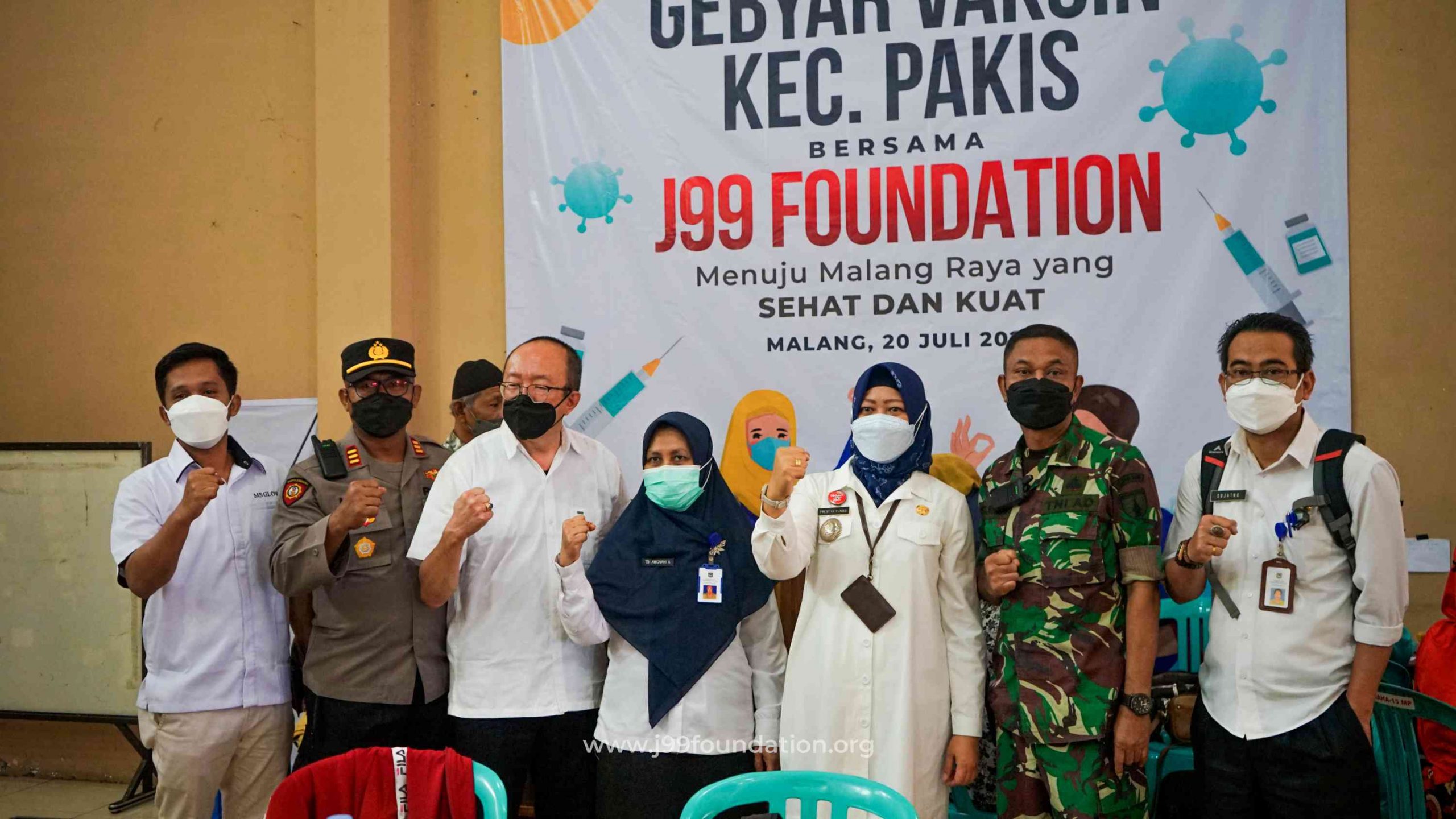 J99 Foundation bersama Kecamatan Pakis gelar Gebyar Vaksin
